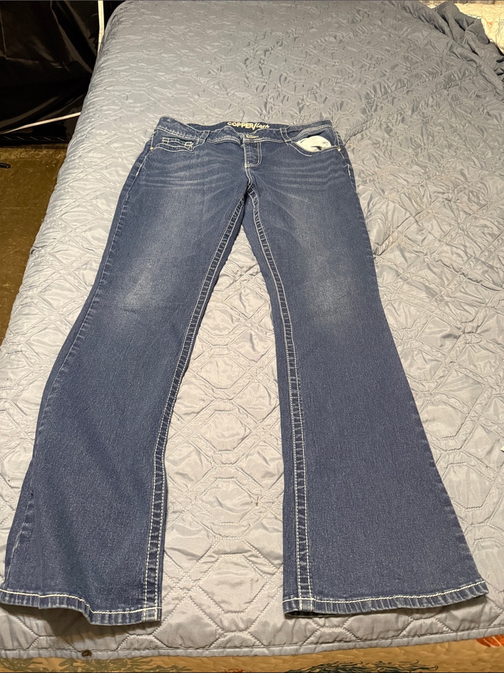 Copper flash Women's Dark Blue Flare Jeans